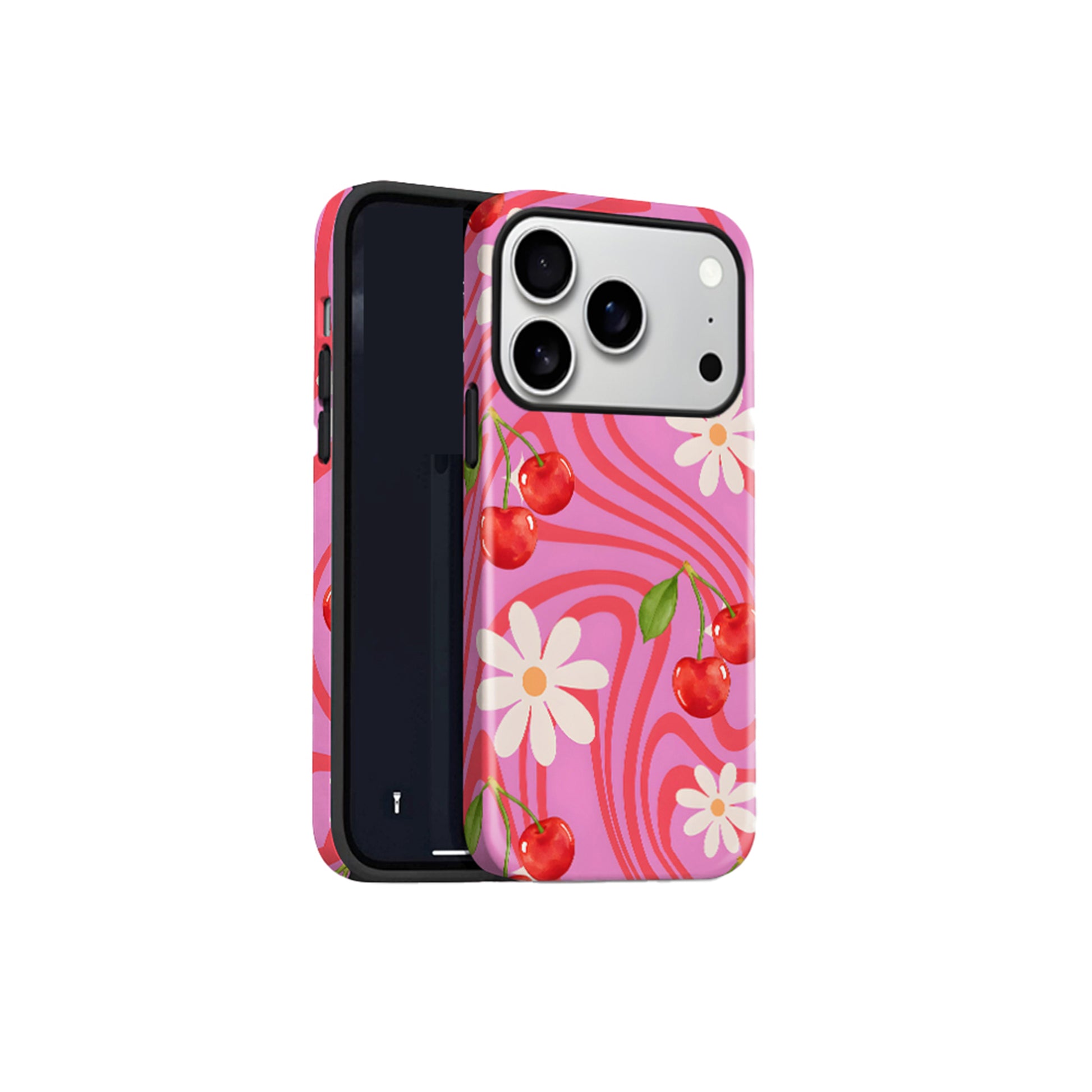 Pink Cherry Creative Magnetic iPhone Case
