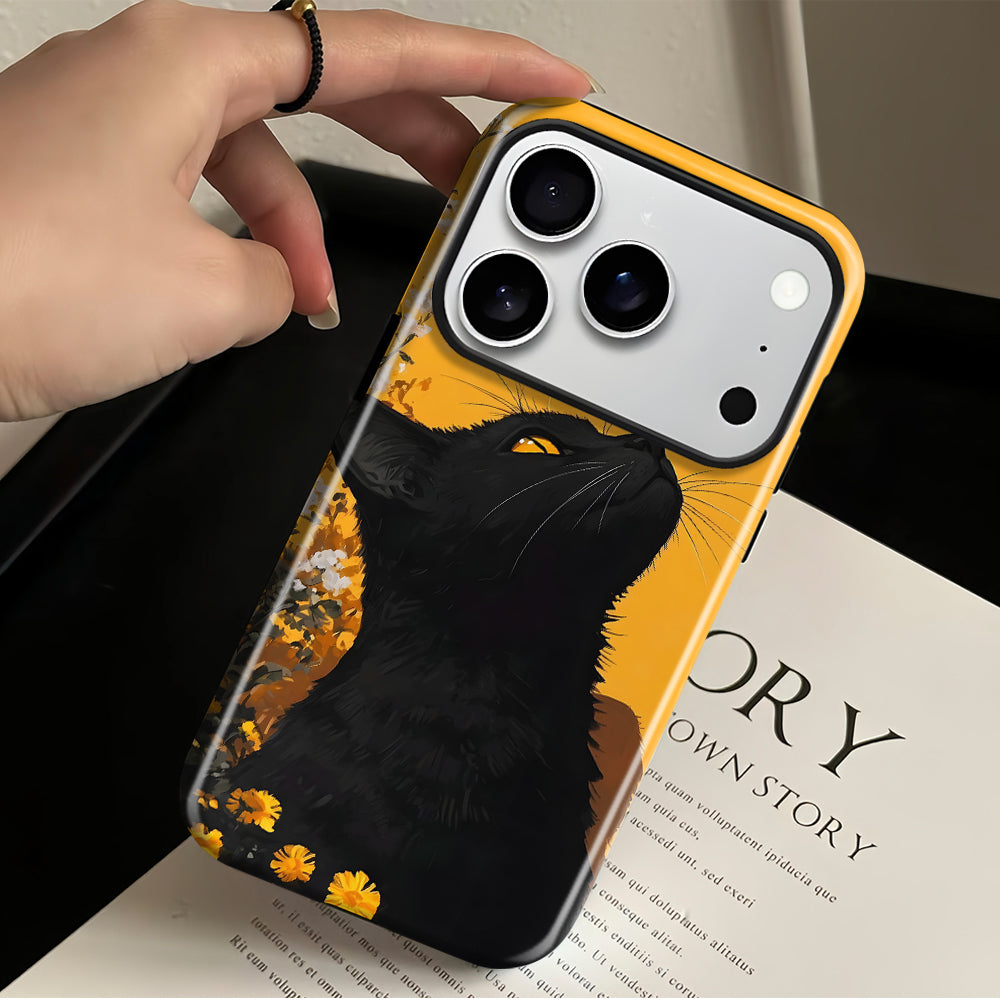 Black Cat Magnetic Phone Case