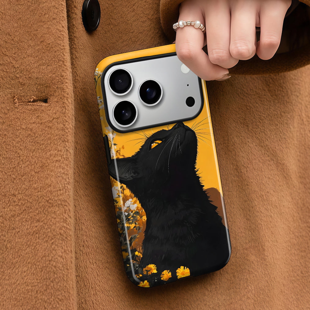 Black Cat Magnetic Phone Case