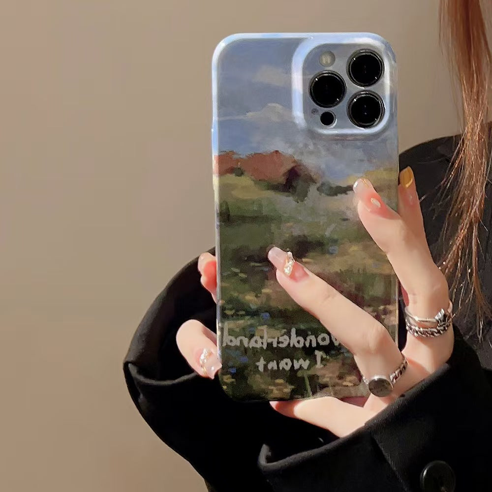 Monet Garden Film Double Layer Protection iPhone Case