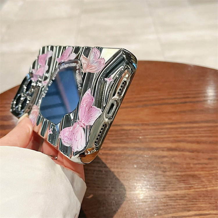 Mirror butterfly all-inclusive design iphone case