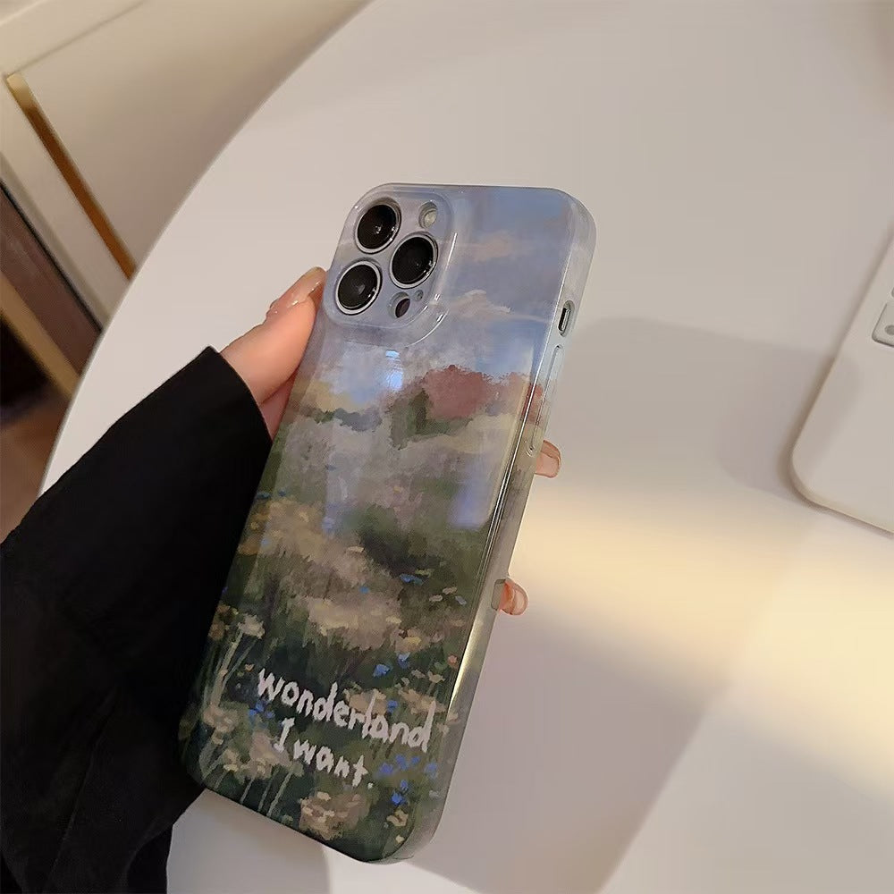 Monet Garden Film Double Layer Protection iPhone Case