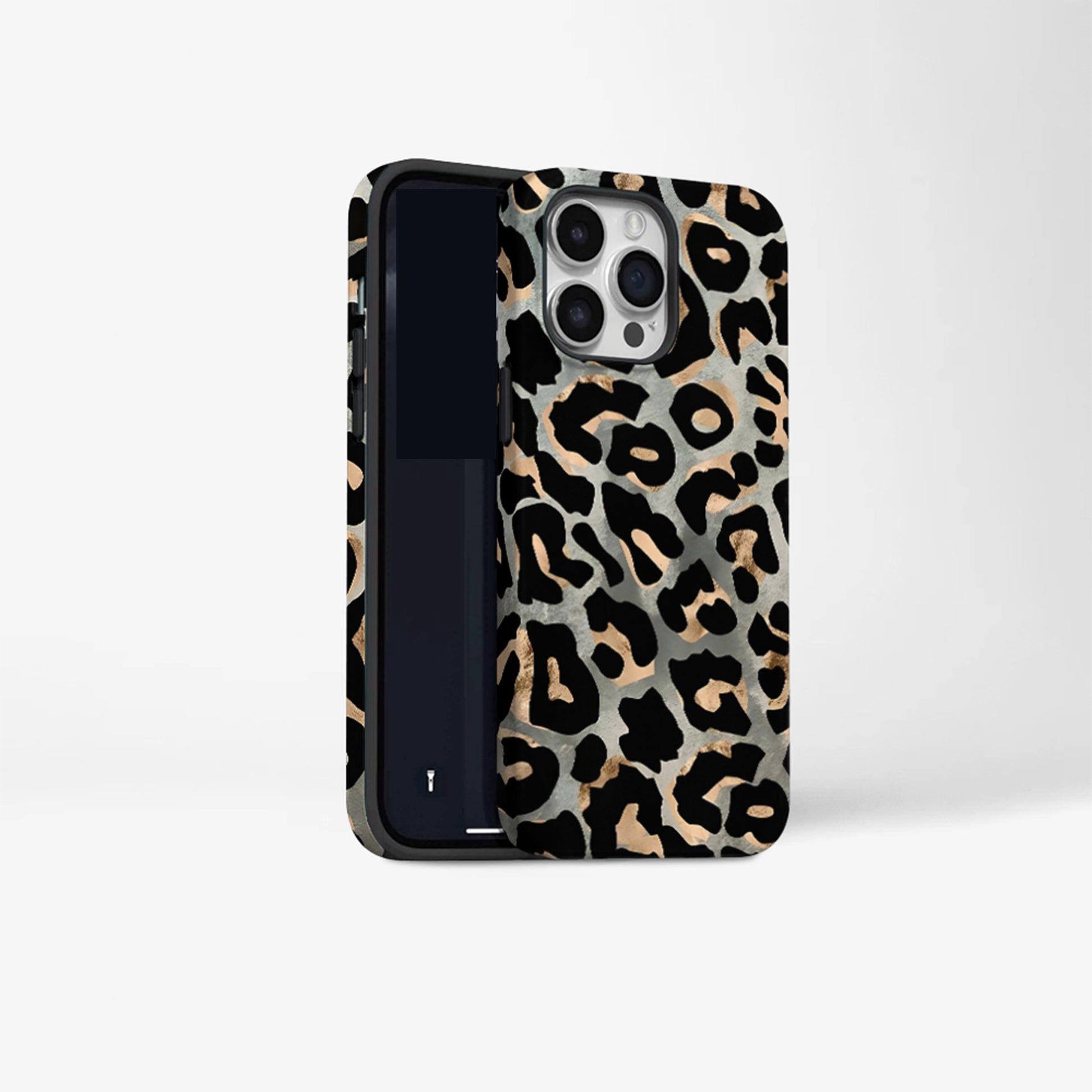 Blur leopard print Magnetic iPhone Case