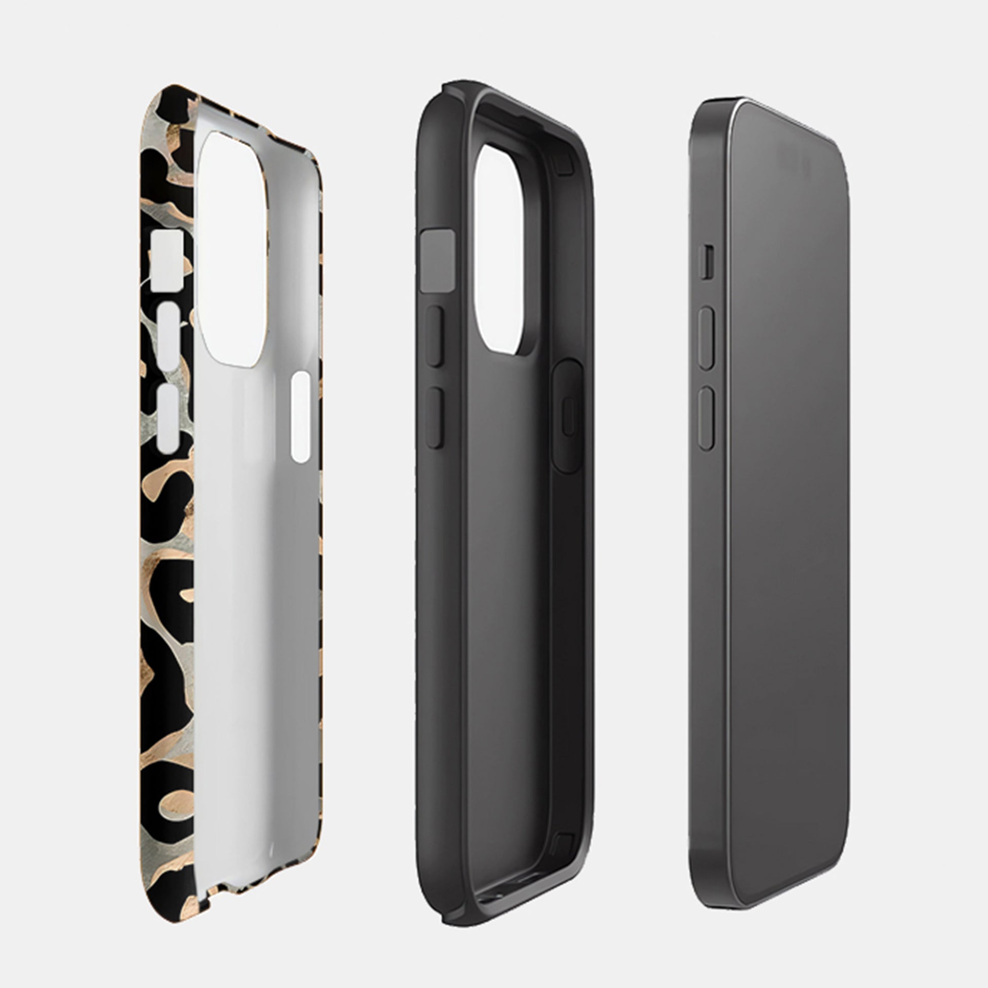Blur leopard print Magnetic iPhone Case
