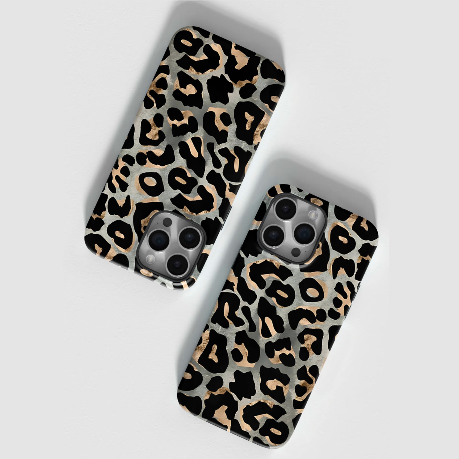 Blur leopard print Magnetic iPhone Case