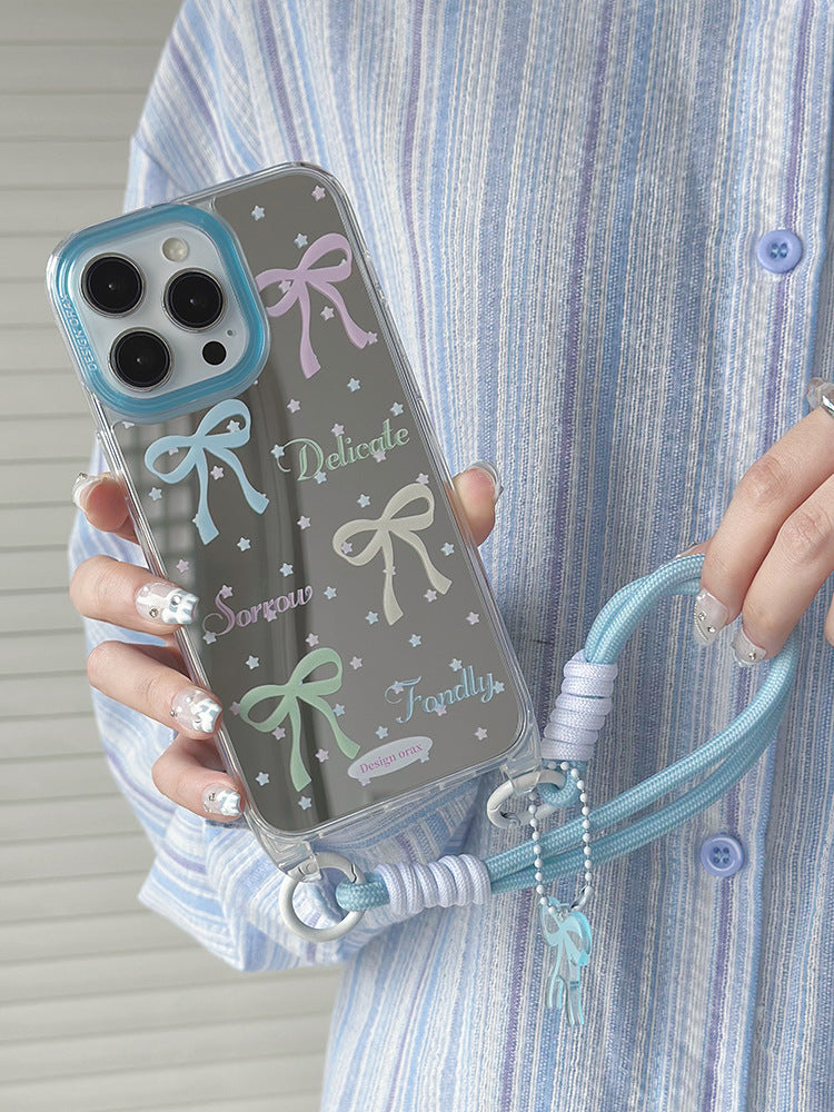 Bow Mirror Strap iPhone Case