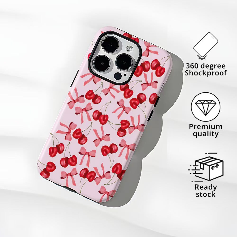 Pink Cherry Compatible with MagSafe iPhone Case