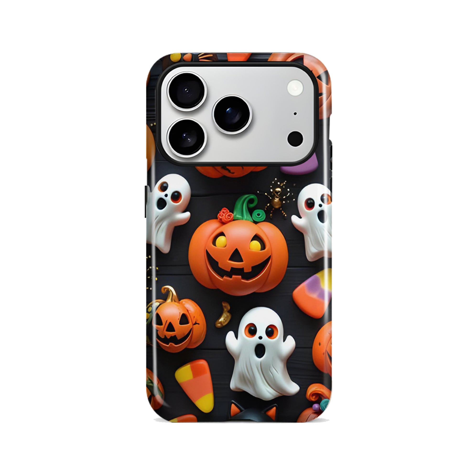 Black Pumpkin Ghost Magnetic Phone Case