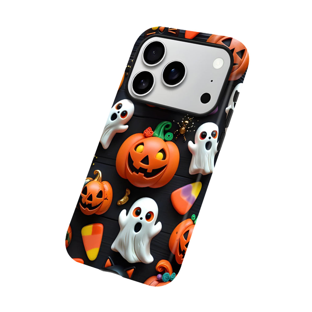 Black Pumpkin Ghost Magnetic Phone Case
