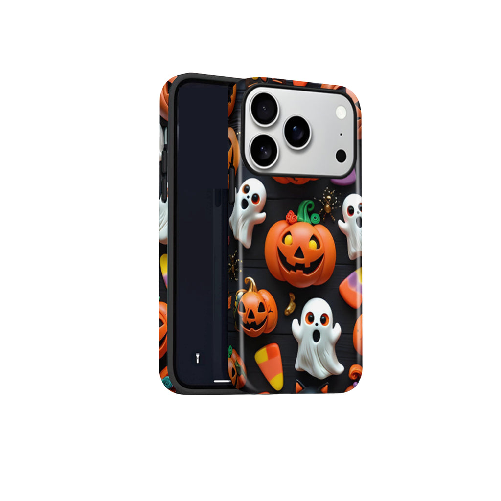 Black Pumpkin Ghost Magnetic Phone Case