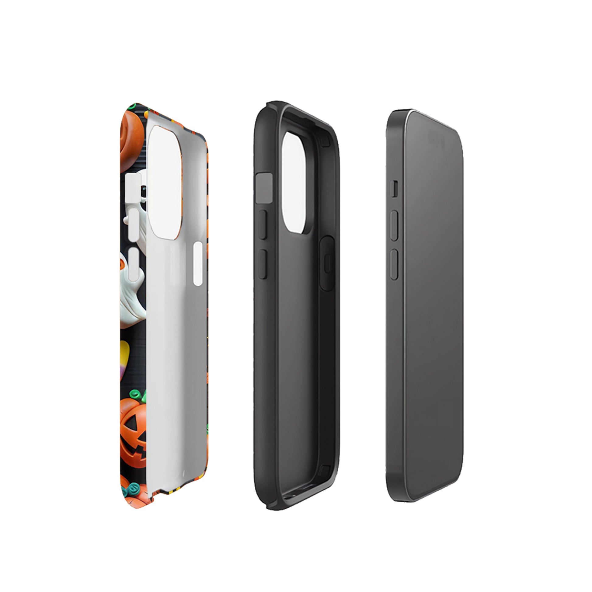 Black Pumpkin Ghost Magnetic Phone Case