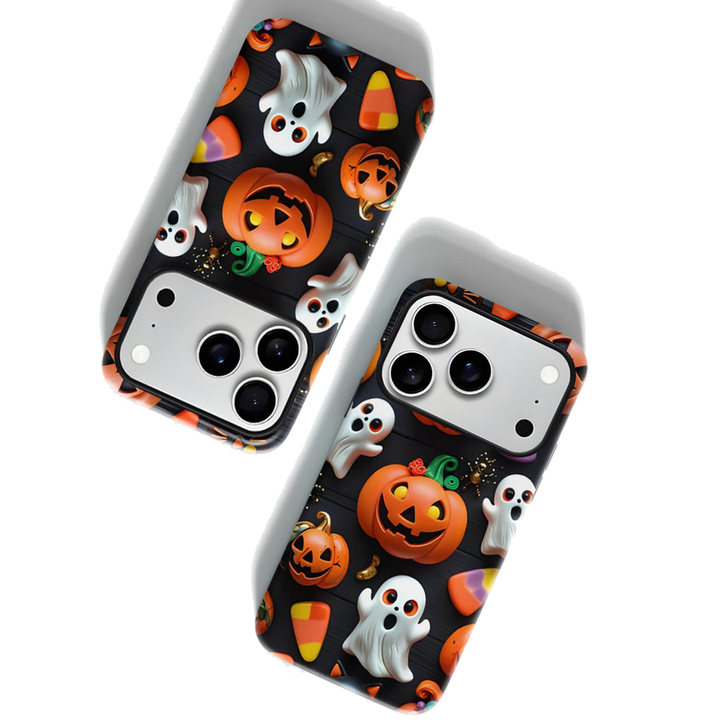 Black Pumpkin Ghost Magnetic Phone Case