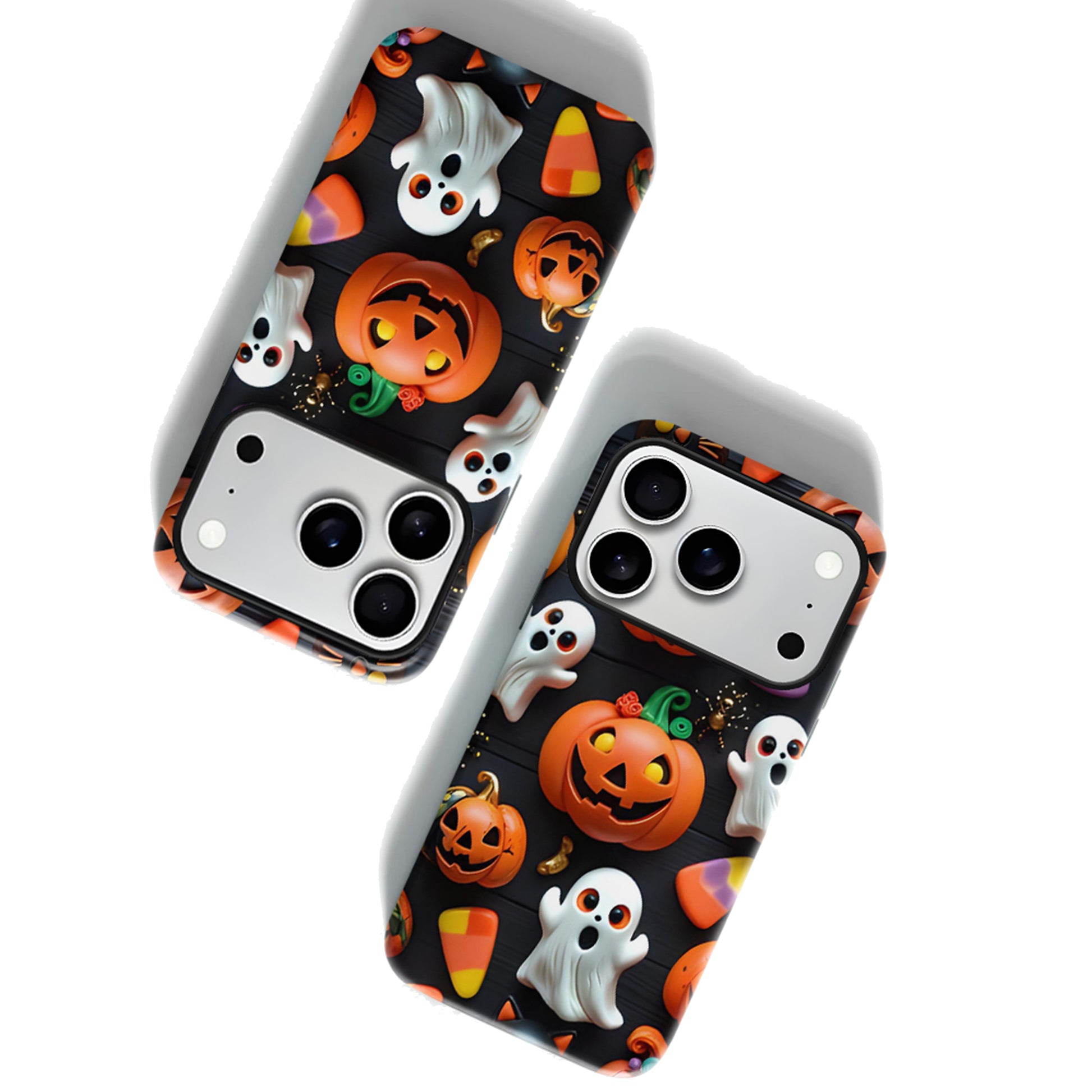 Black Pumpkin Ghost Magnetic Phone Case