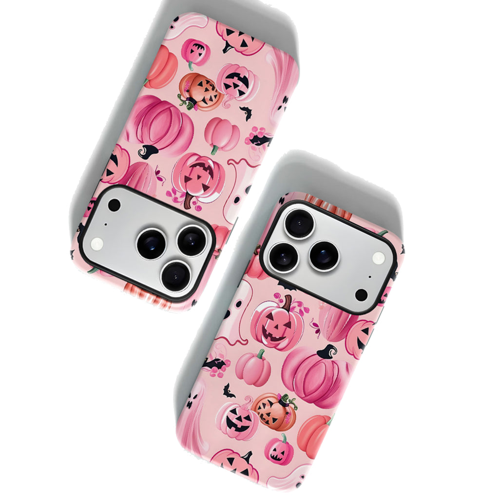 Pink Pumpkin Lantern Magnetic Phone Case