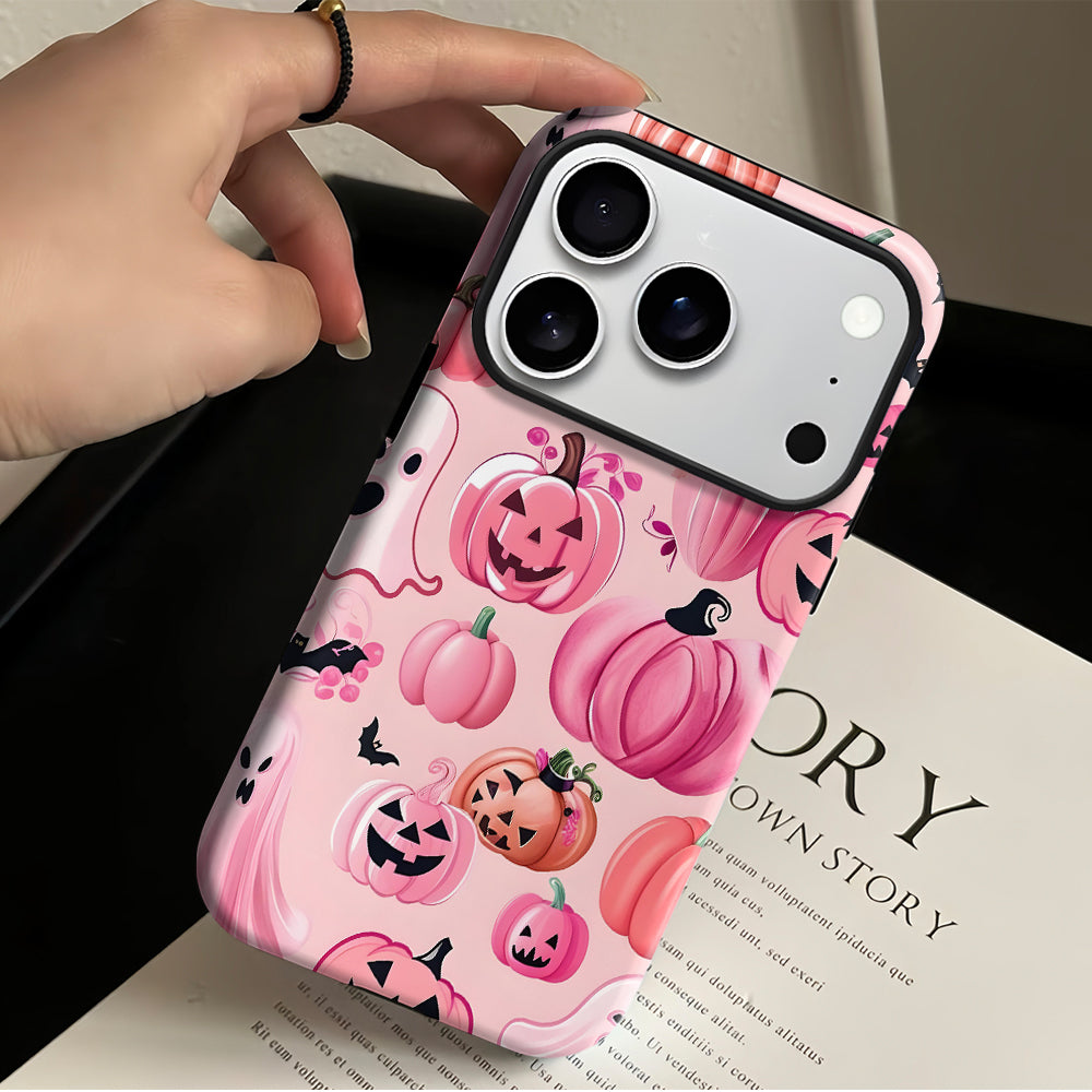 Pink Pumpkin Lantern Magnetic Phone Case