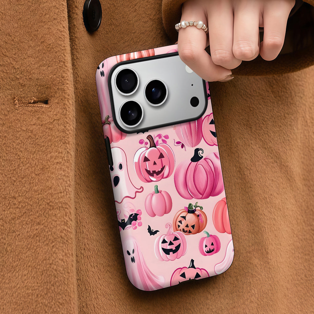 Pink Pumpkin Lantern Magnetic Phone Case