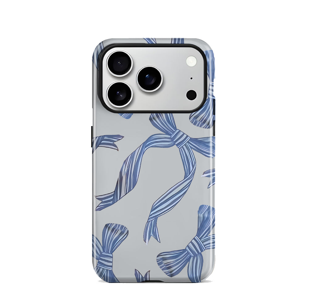 Blue Bow Magnetic iPhone Case