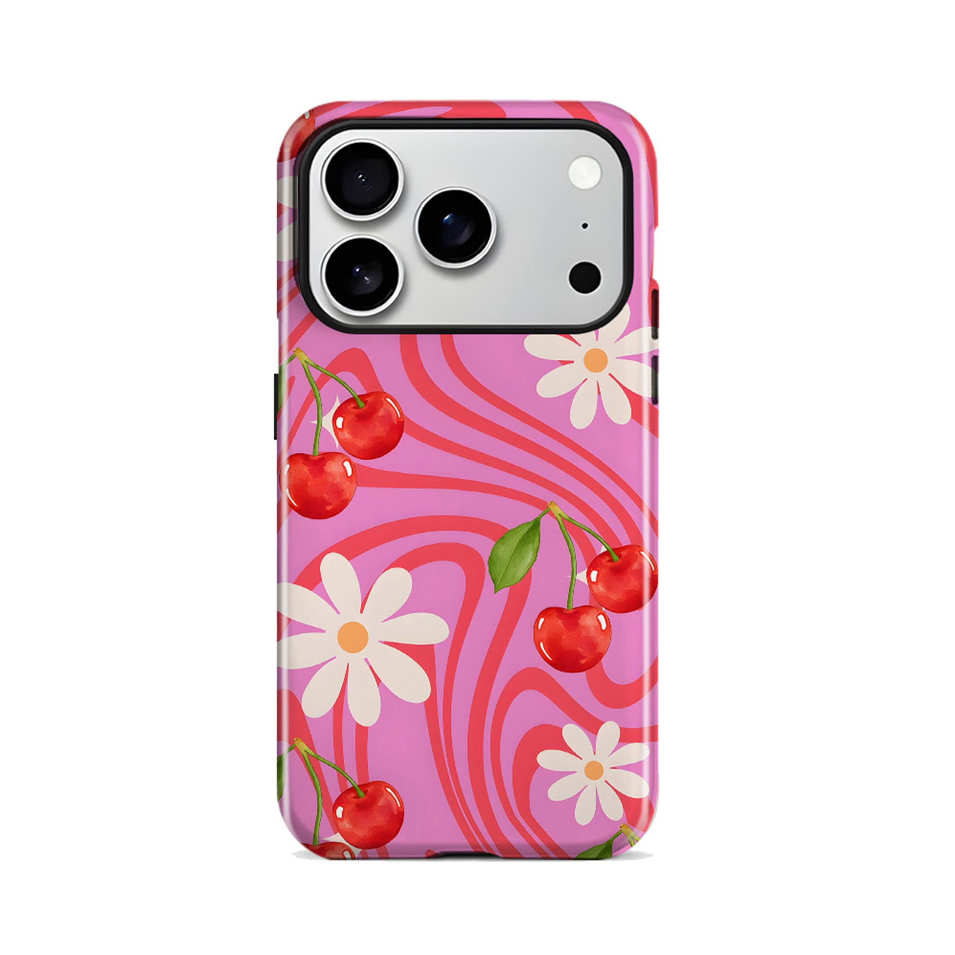 Pink Cherry Creative Magnetic iPhone Case