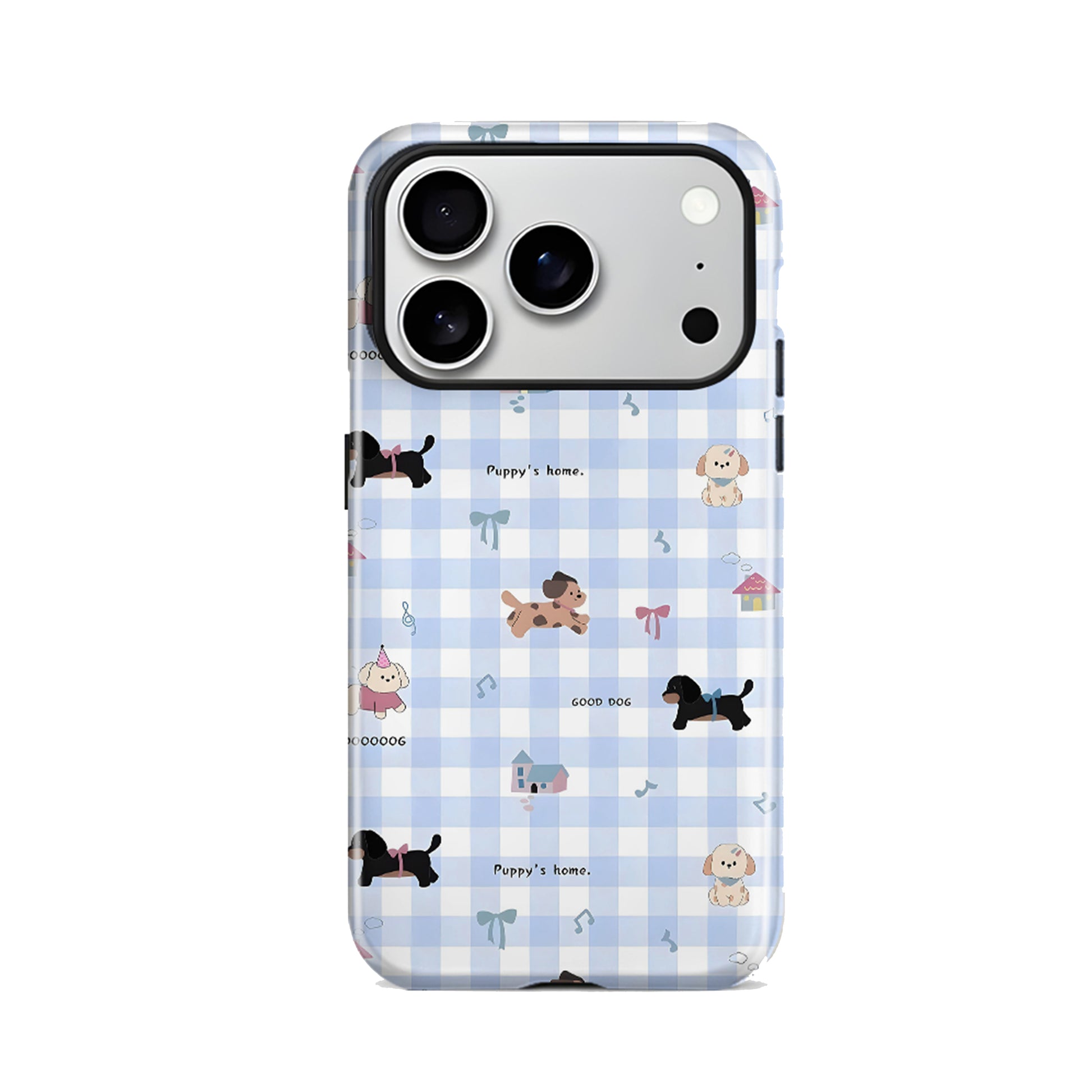 Checkered Puppy Magnetic Phone Case