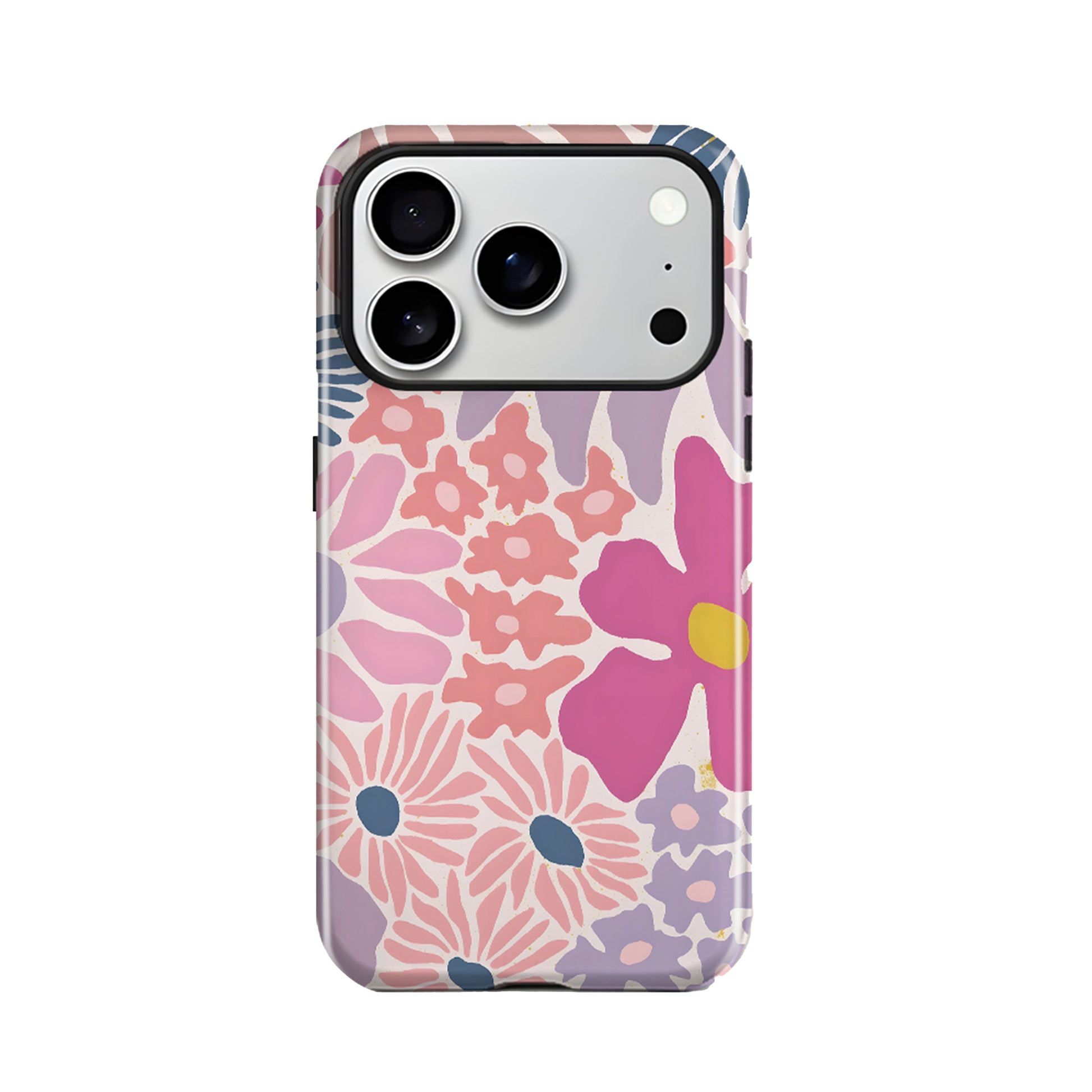 Pink Floral Magnetic iPhone Case