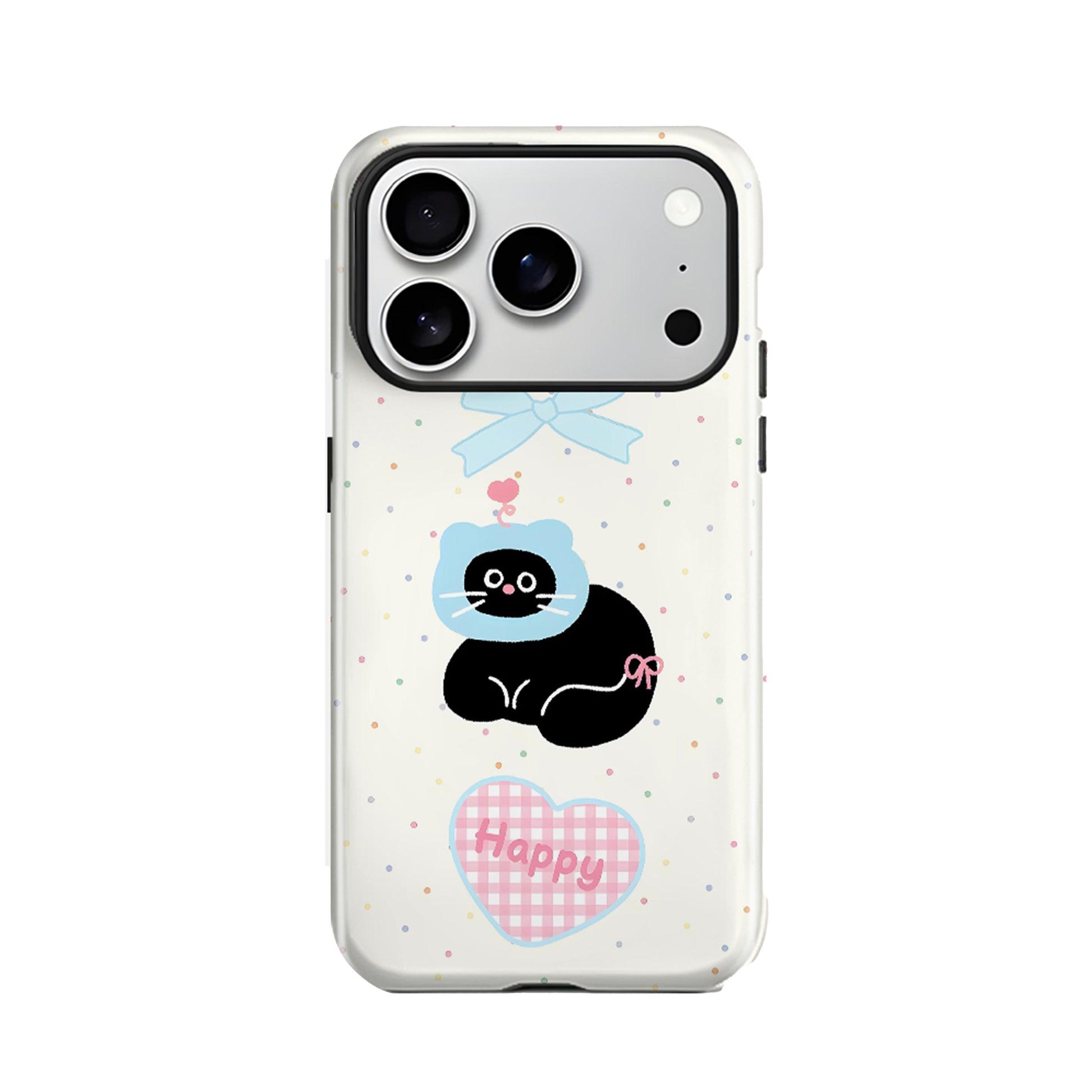 Cartoon Black Cat Magnetic Phone Case