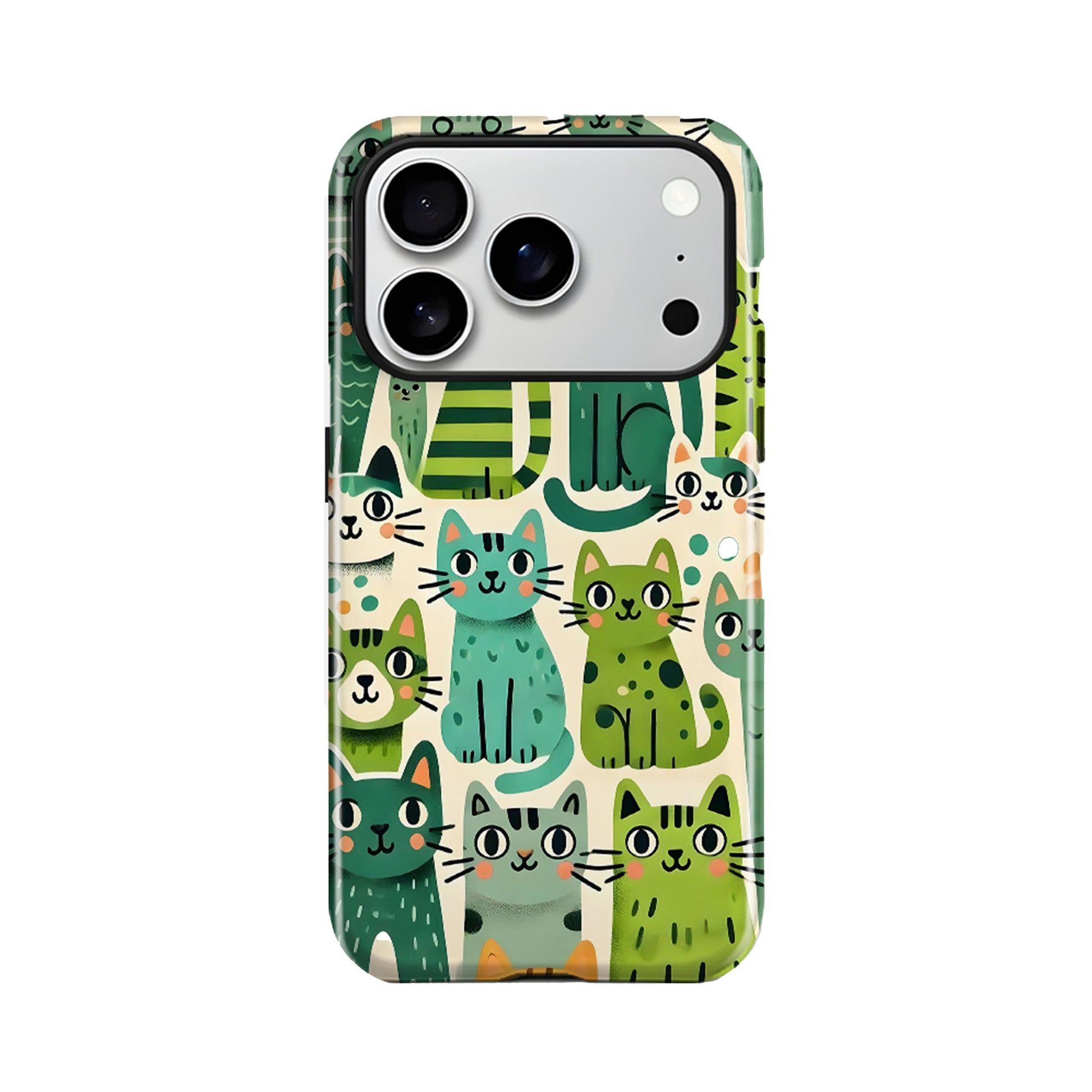 Green Kitten Magnetic iPhone Case