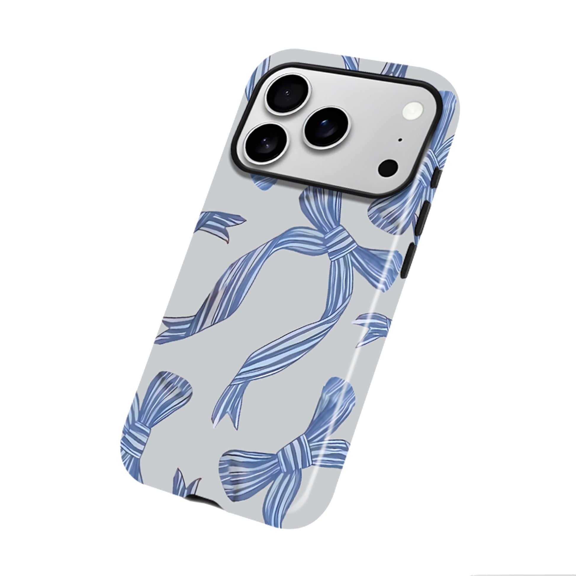 Blue Bow Magnetic iPhone Case
