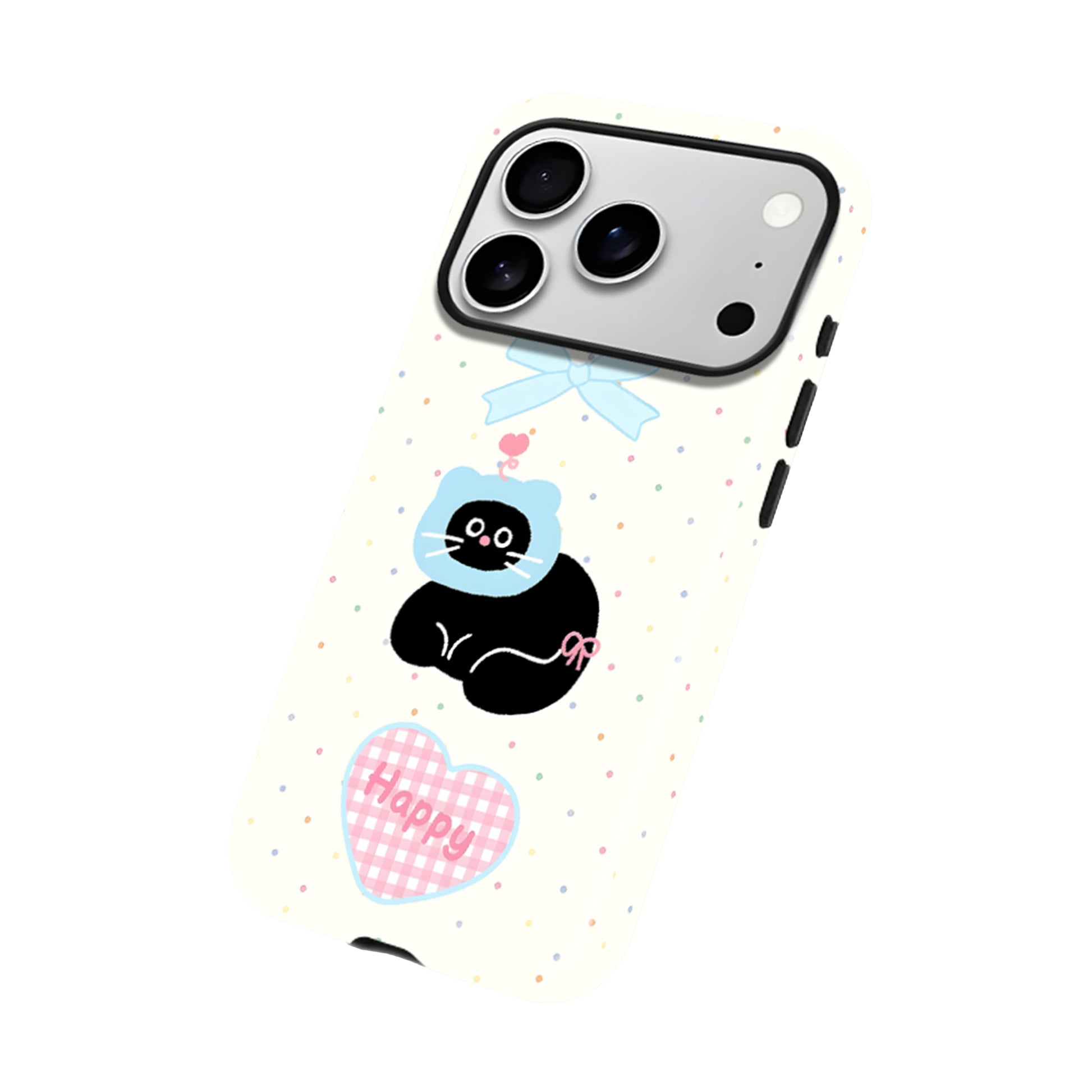 Cartoon Black Cat Magnetic Phone Case