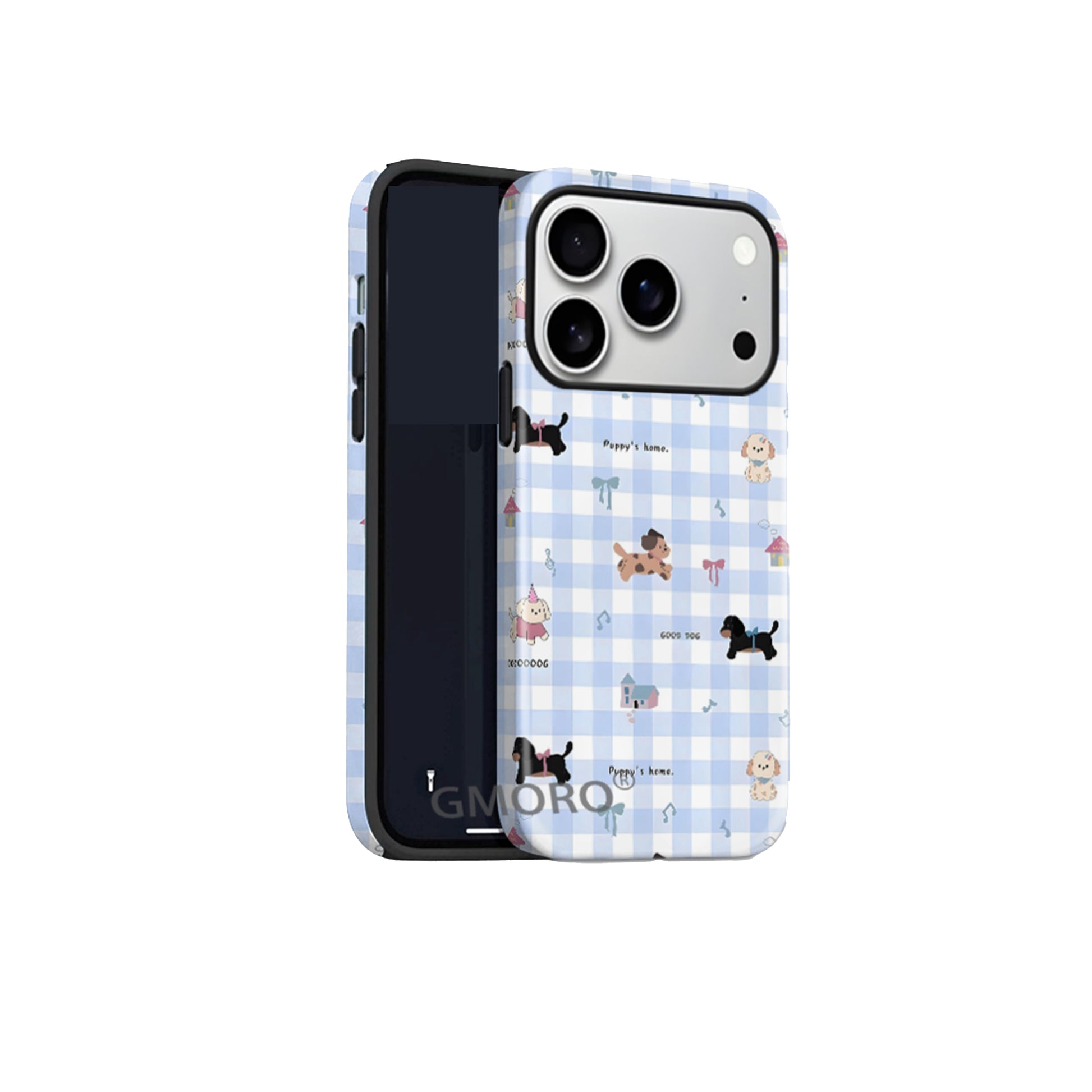 Checkered Puppy Magnetic Phone Case