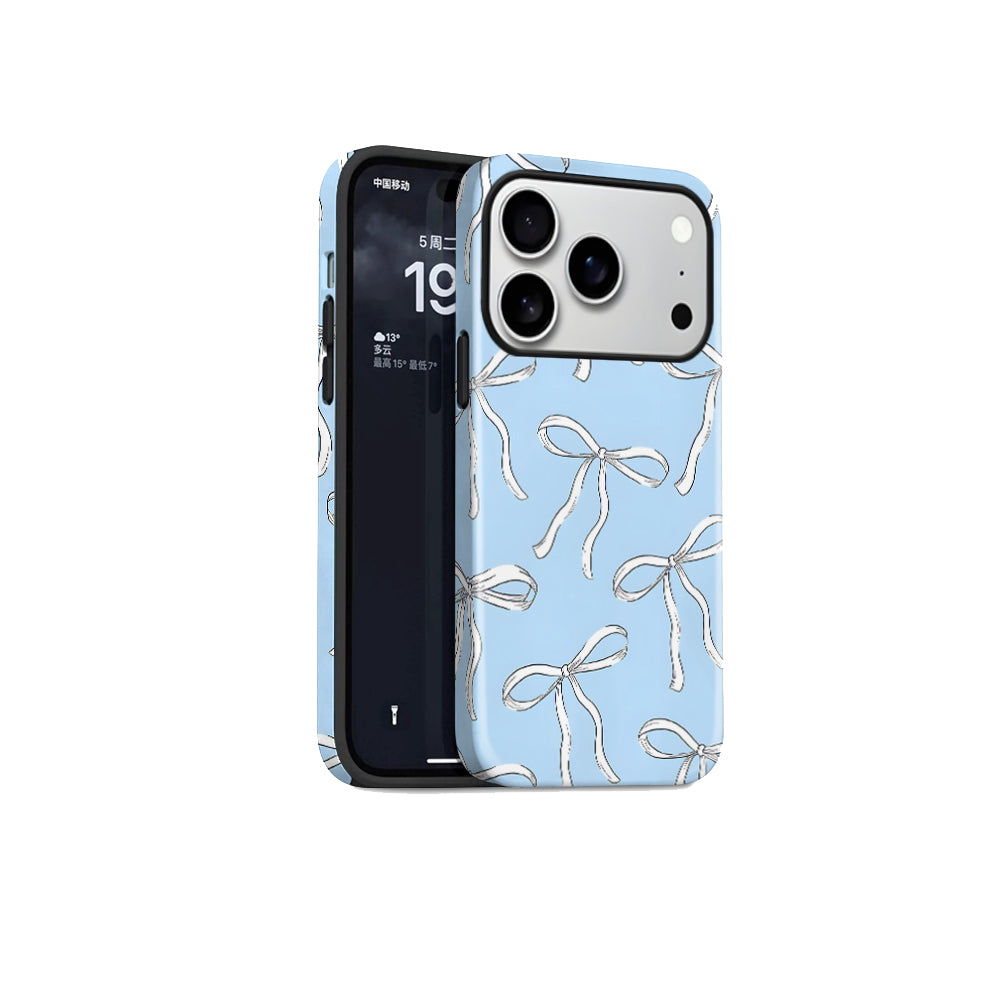 Blue Bow Magnetic Phone Case