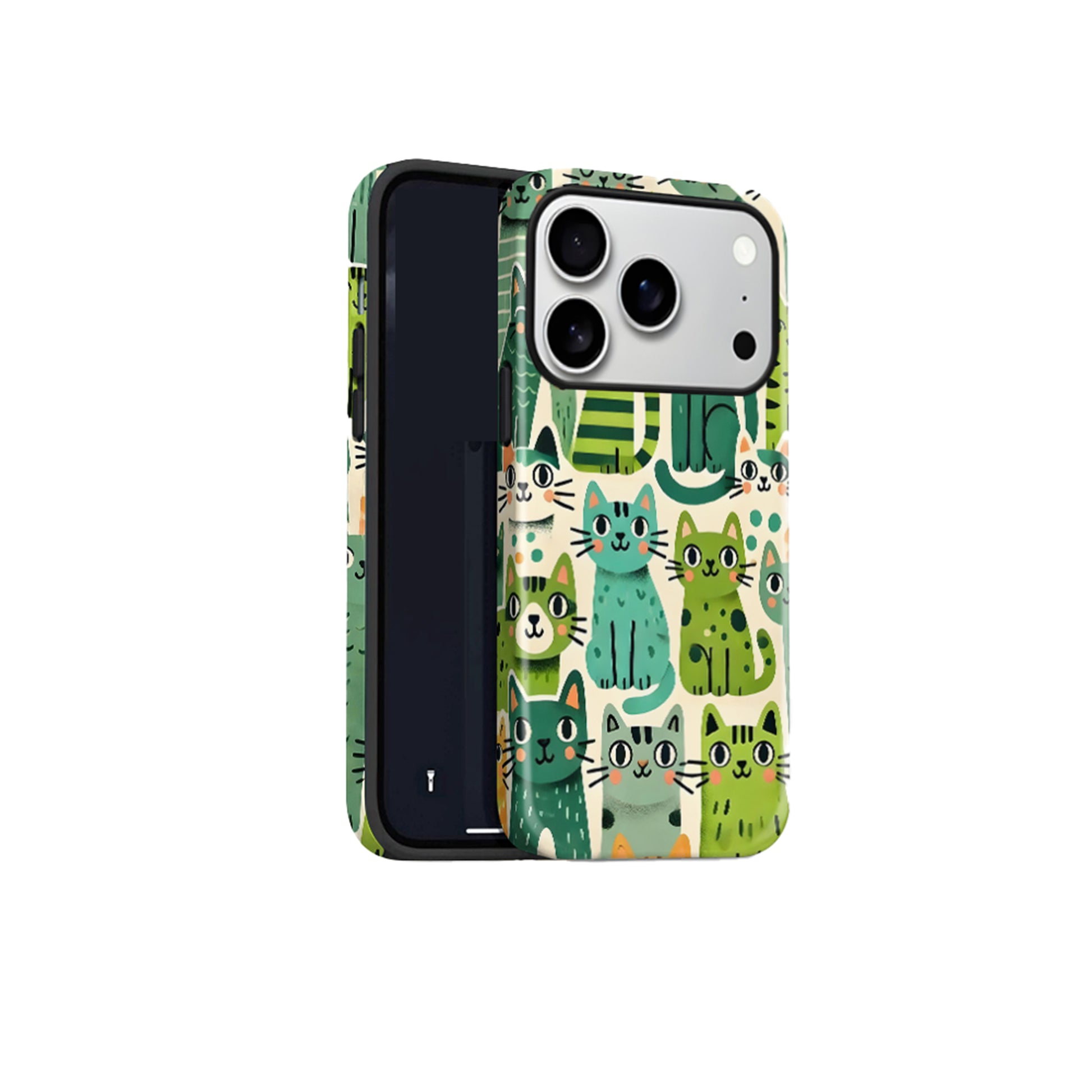 Green Kitten Magnetic iPhone Case