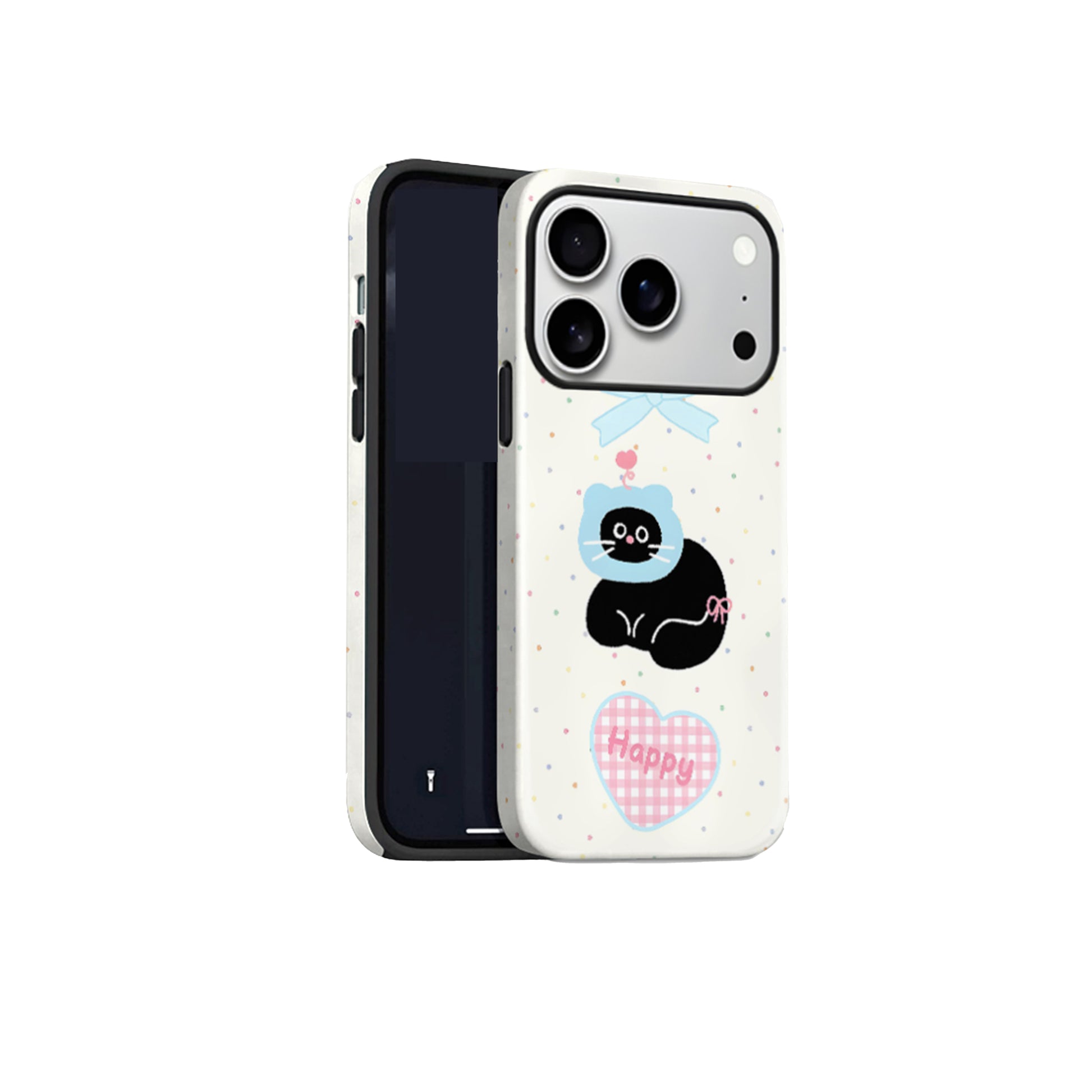 Cartoon Black Cat Magnetic Phone Case