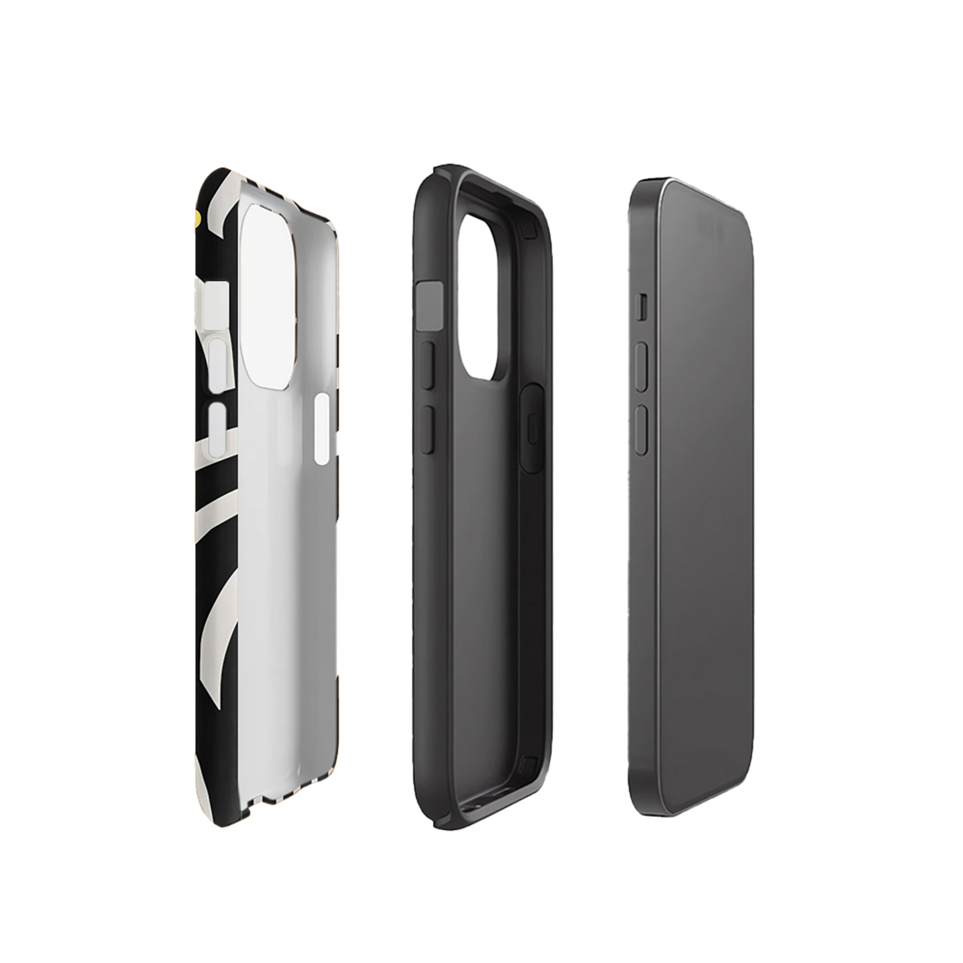 Black and White Striped Magnetic Phone Case