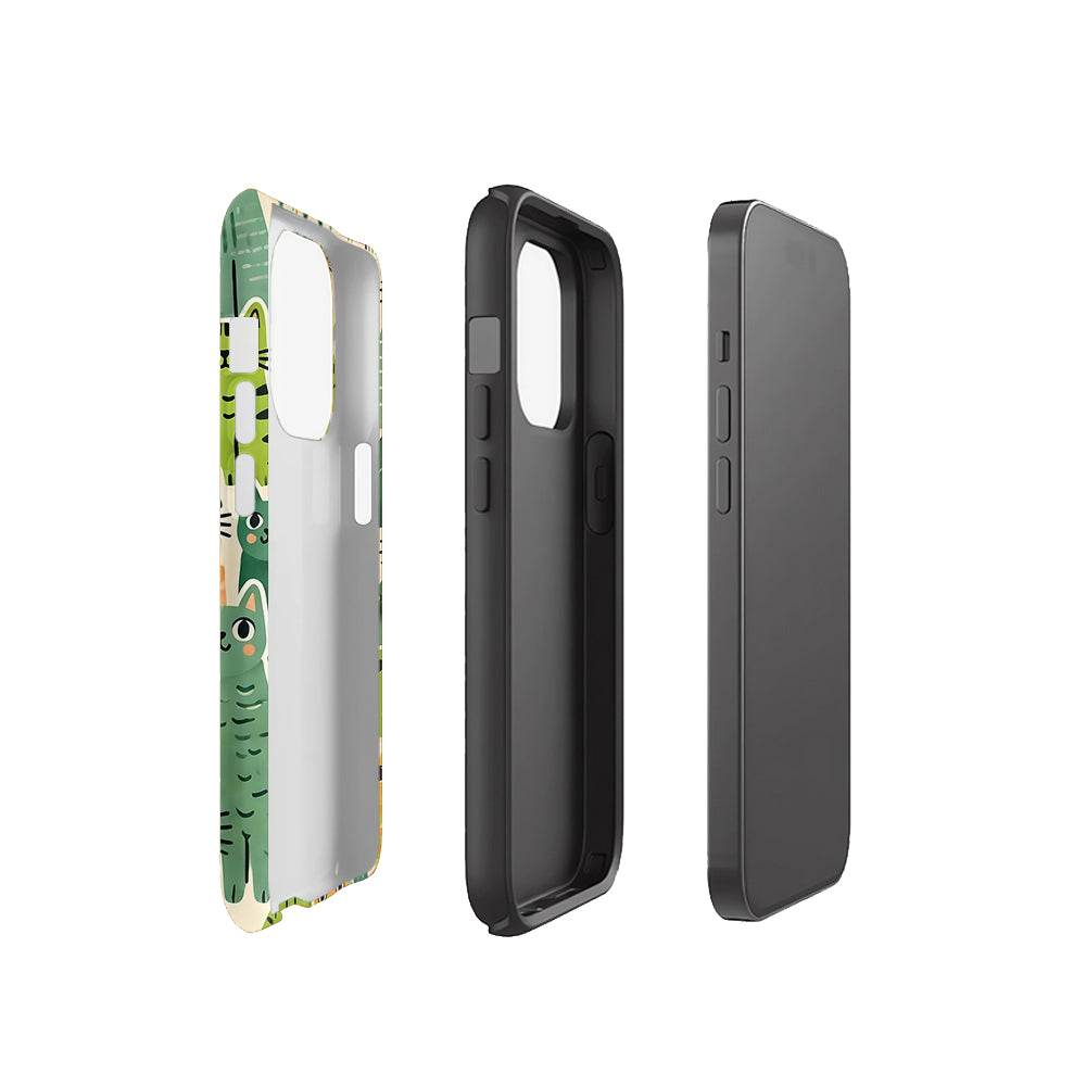 Green Kitten Magnetic iPhone Case