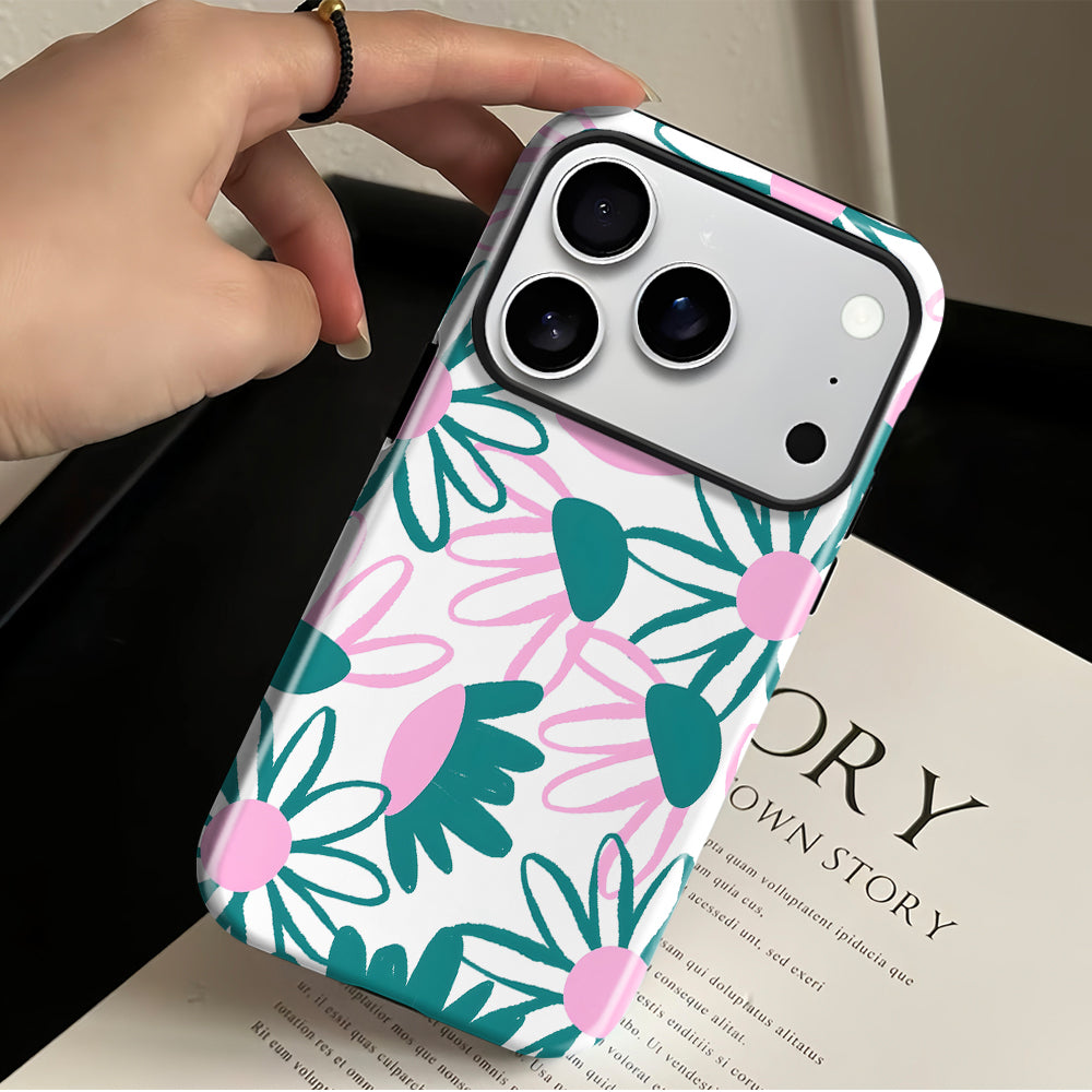 Green Flower Magnetic iPhone Case