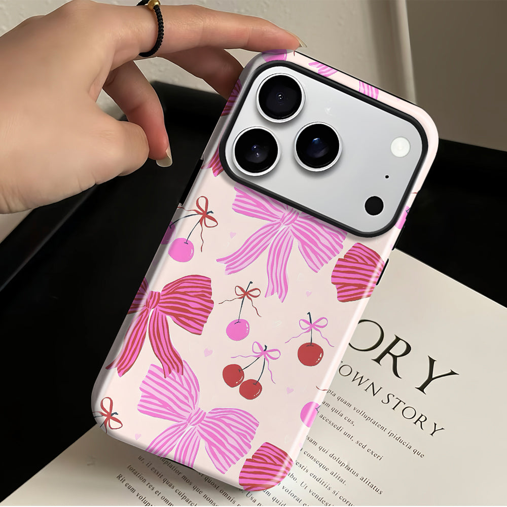 Pink Bow Magnetic iPhone Case