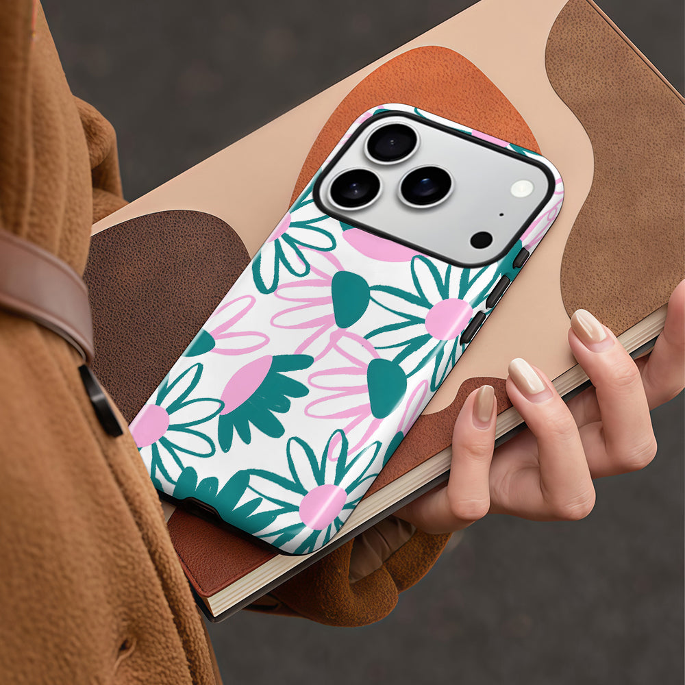 Green Flower Magnetic iPhone Case