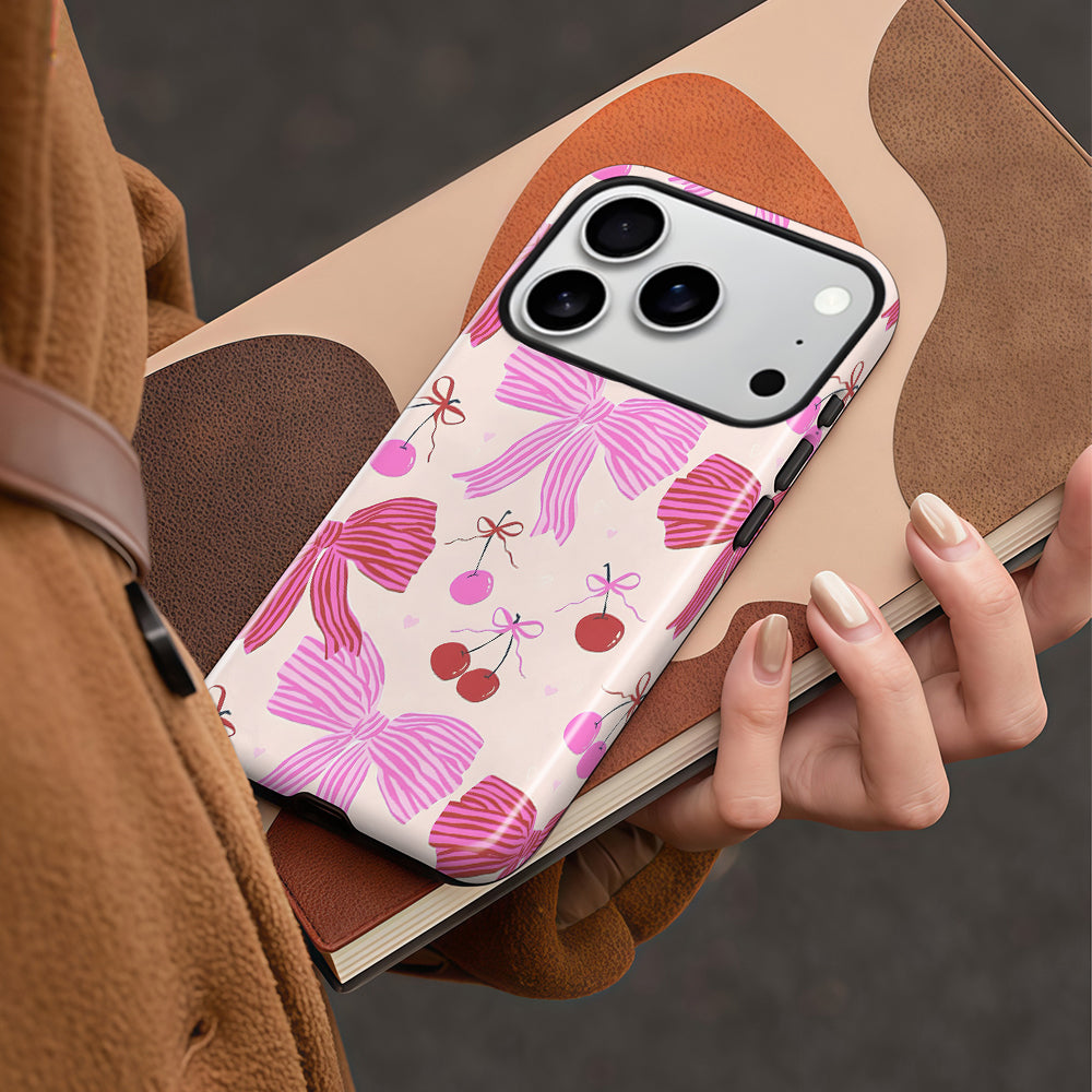 Pink Bow Magnetic iPhone Case