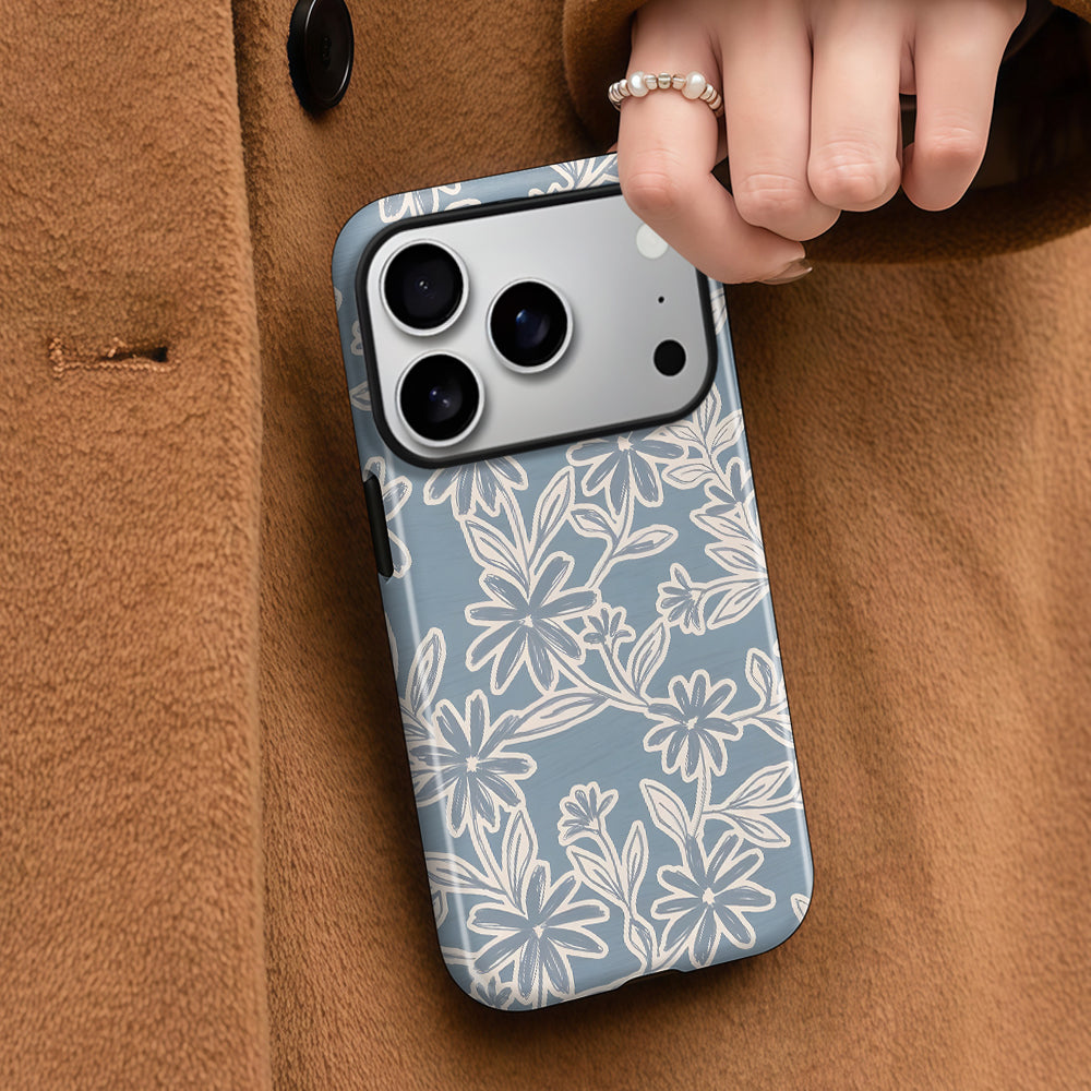 Blue Daisy Magnetic Phone Case