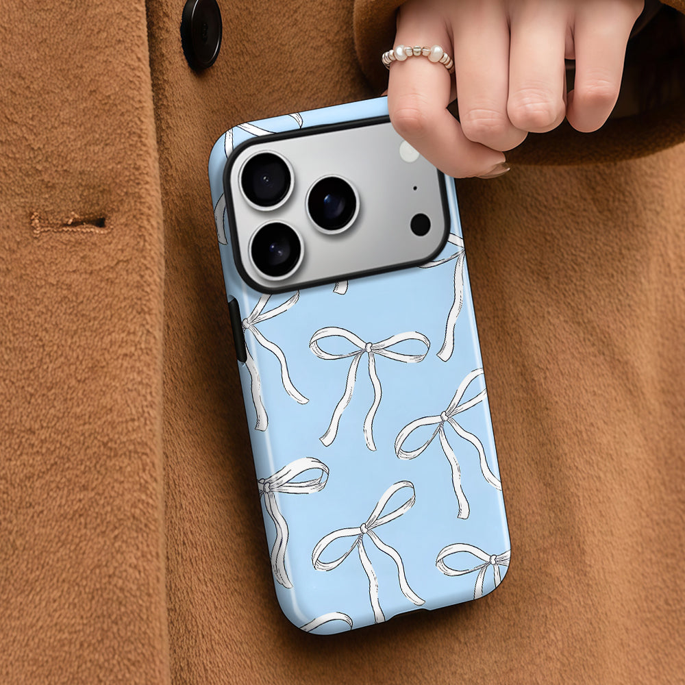 Blue Bow Magnetic Phone Case