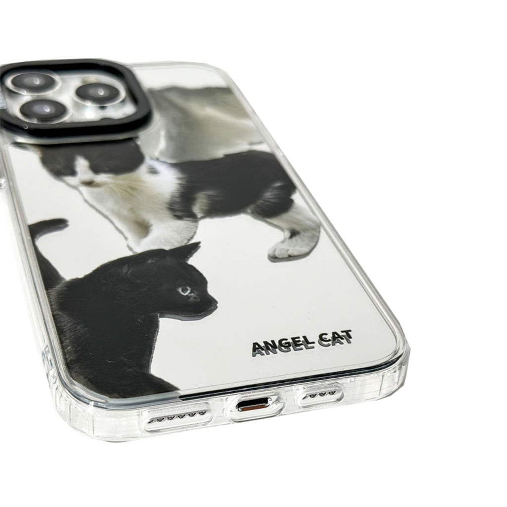 Angel Cat Mirror Anti-Shatter iPhone Phone Case