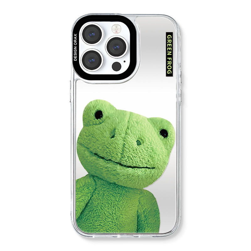 Creative Frog Mirror Anti-Drop iPhone Case