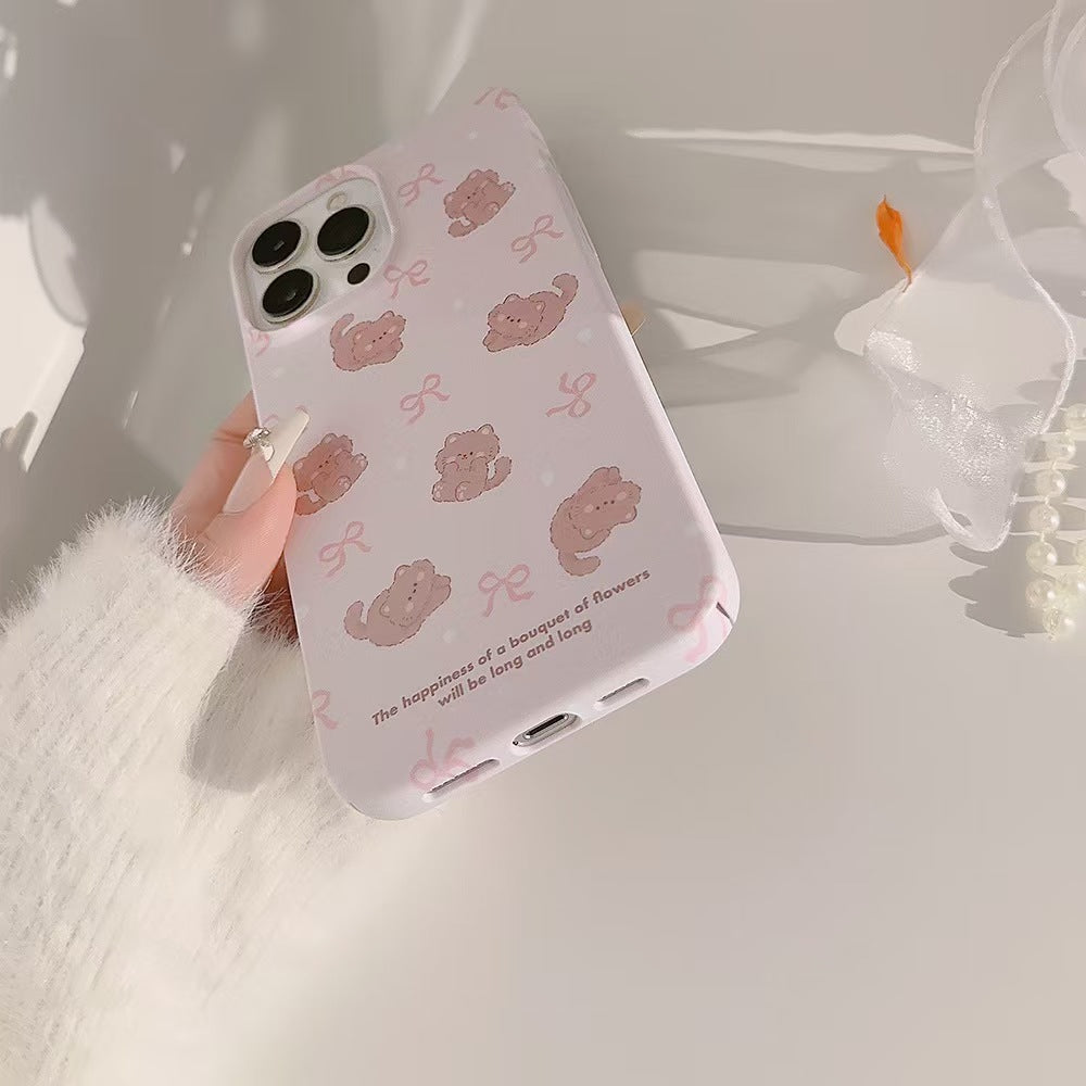 pink kitten Film Double Layer Protection iPhone Case