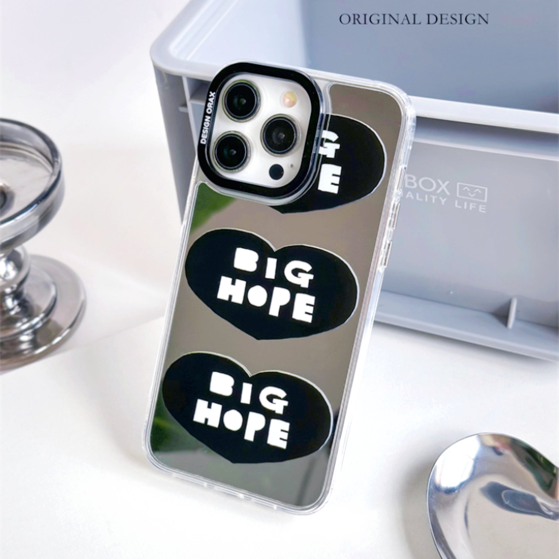 Creative Couple Frog Mirror Anti-Shatter iPhone Case