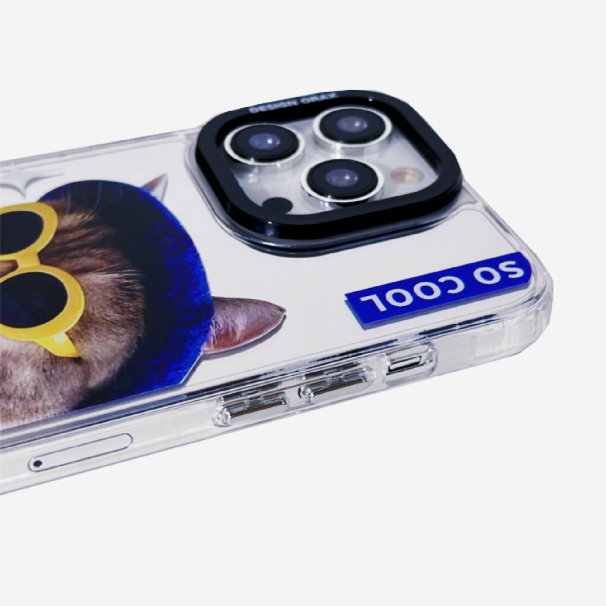 Cool Cat Mirror Anti-Shatter iPhone Phone Case