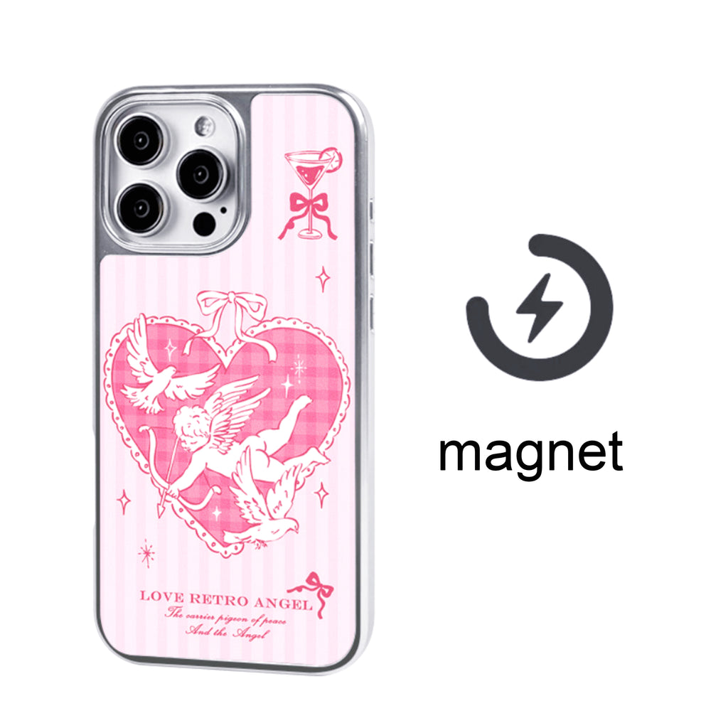 Pink Angel Magnetic Anti-Drop iPhone case