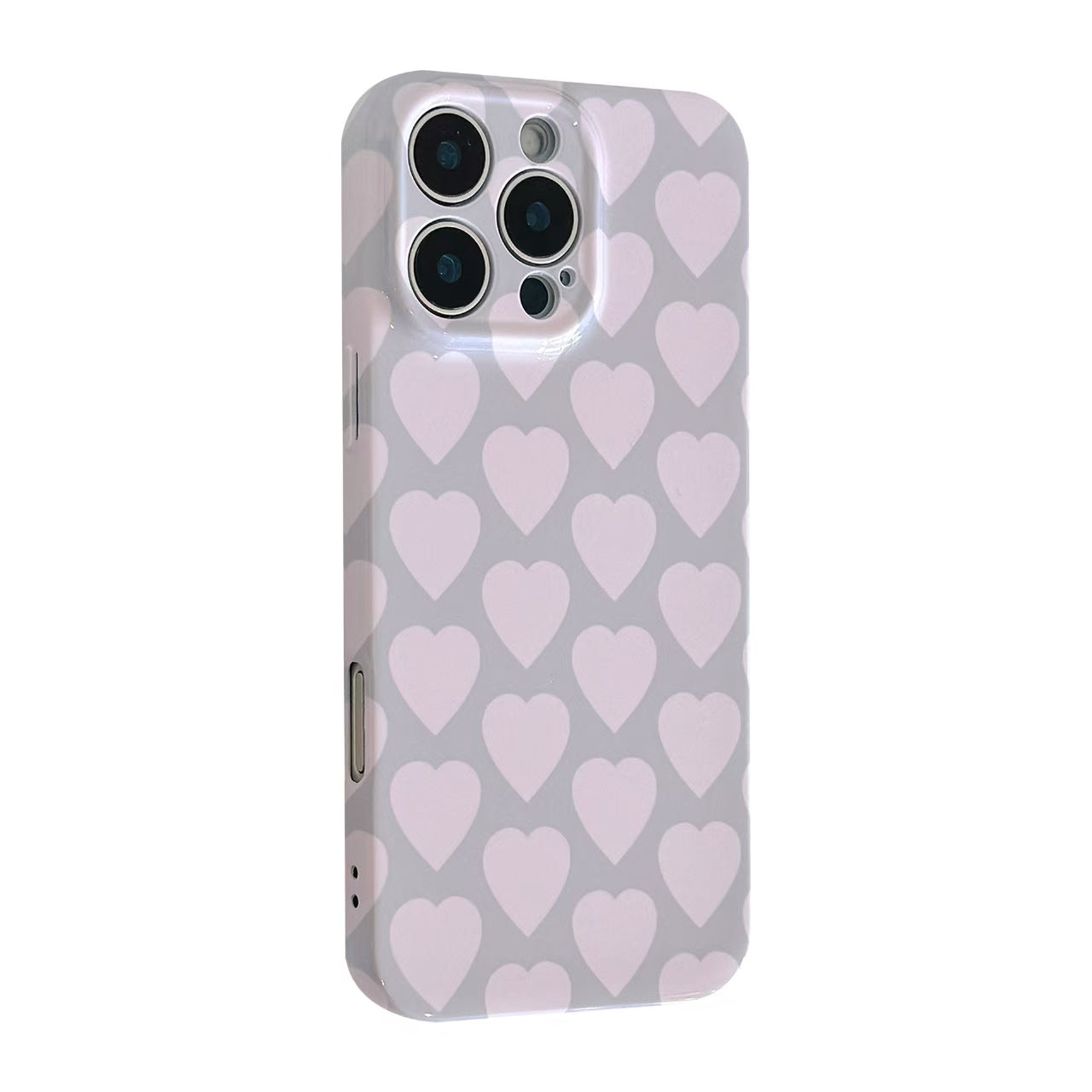 Pink Heart Sea Double-Layer Protective iPhone Case