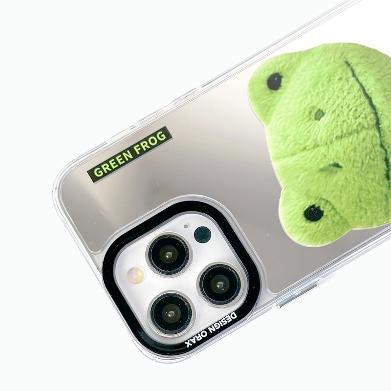 Creative Frog Mirror Anti-Drop iPhone Case