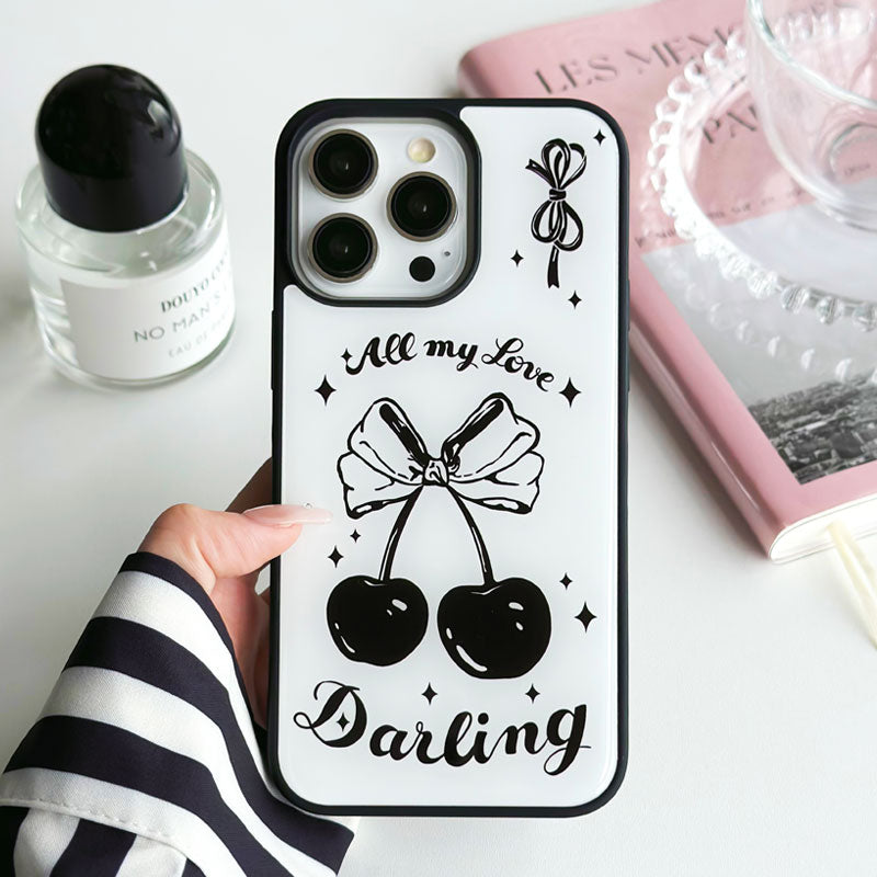 Black Cherry Resin-Dipped Phone Case