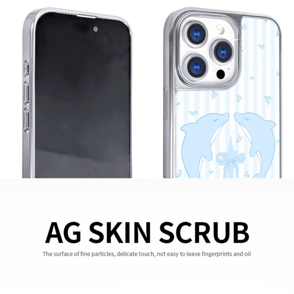 Blue Dolphin Magnetic Anti-Drop iPhone case